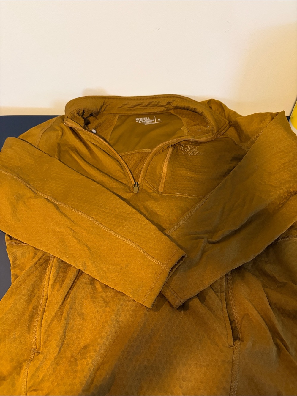 Men's Performance Quarter-Zip Jacket - Mustard